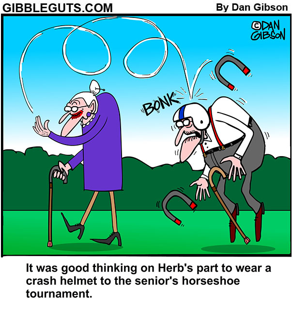 Horseshoe Tournament Cartoon