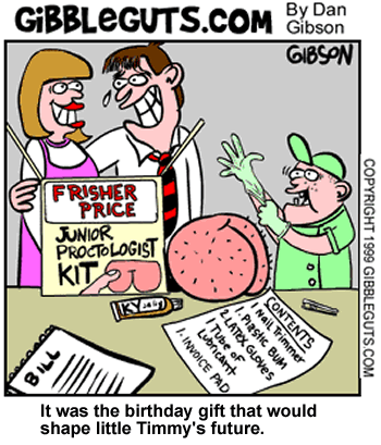 Junior Proctologist cartoon