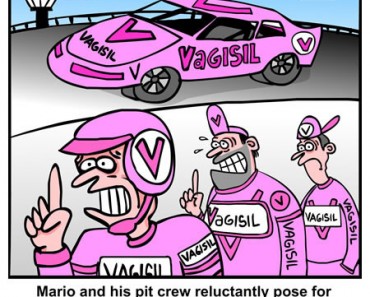 Nascar Race Team Cartoon