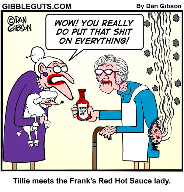 Franks Red Hot Lady Gibbleguts COMICS